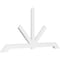 Ekena Millwork Vanguard Architectural Grade PVC Gable Bracket, 84"W x 42"H x 2"D x 4"F, 12/12 Pitch GBP084X42X0204VAN00 - alternate 1
